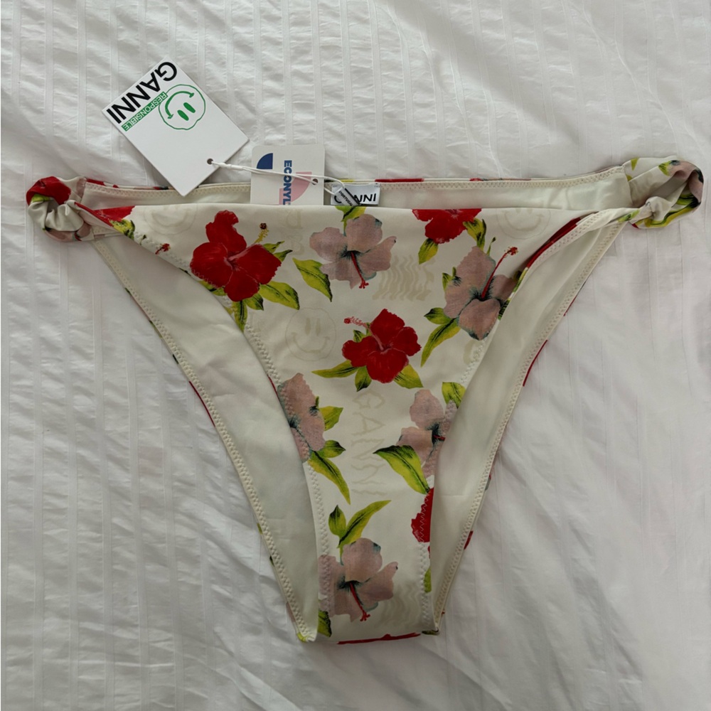 Ganni Floral Print bikini bottoms